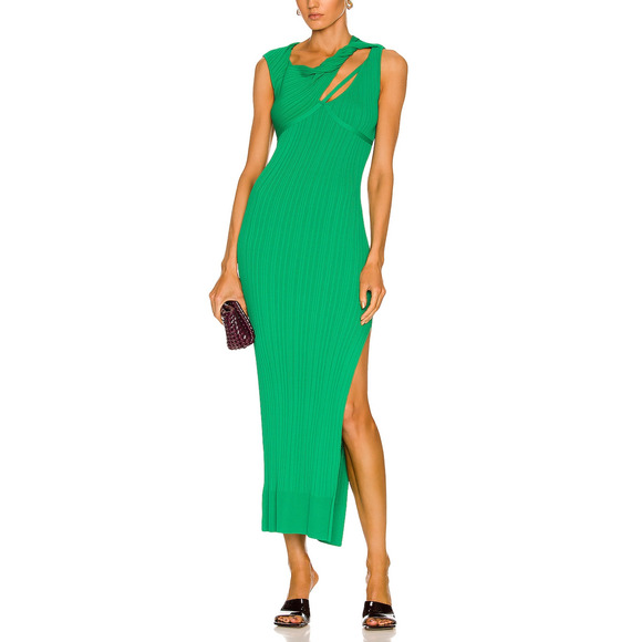 Aknvas 'Sevrine' Green Cut Out Dress Size S - Picture 1 of 5